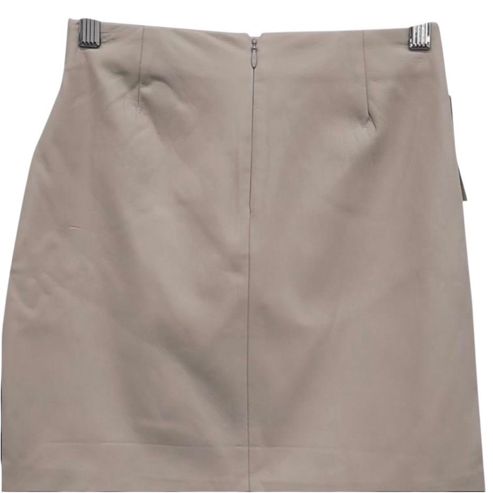 NWT Aritzia Wilfred Ivory Mini Skirt Size 00 High Waist Fully Lined Minimalist - Picture 7 of 8